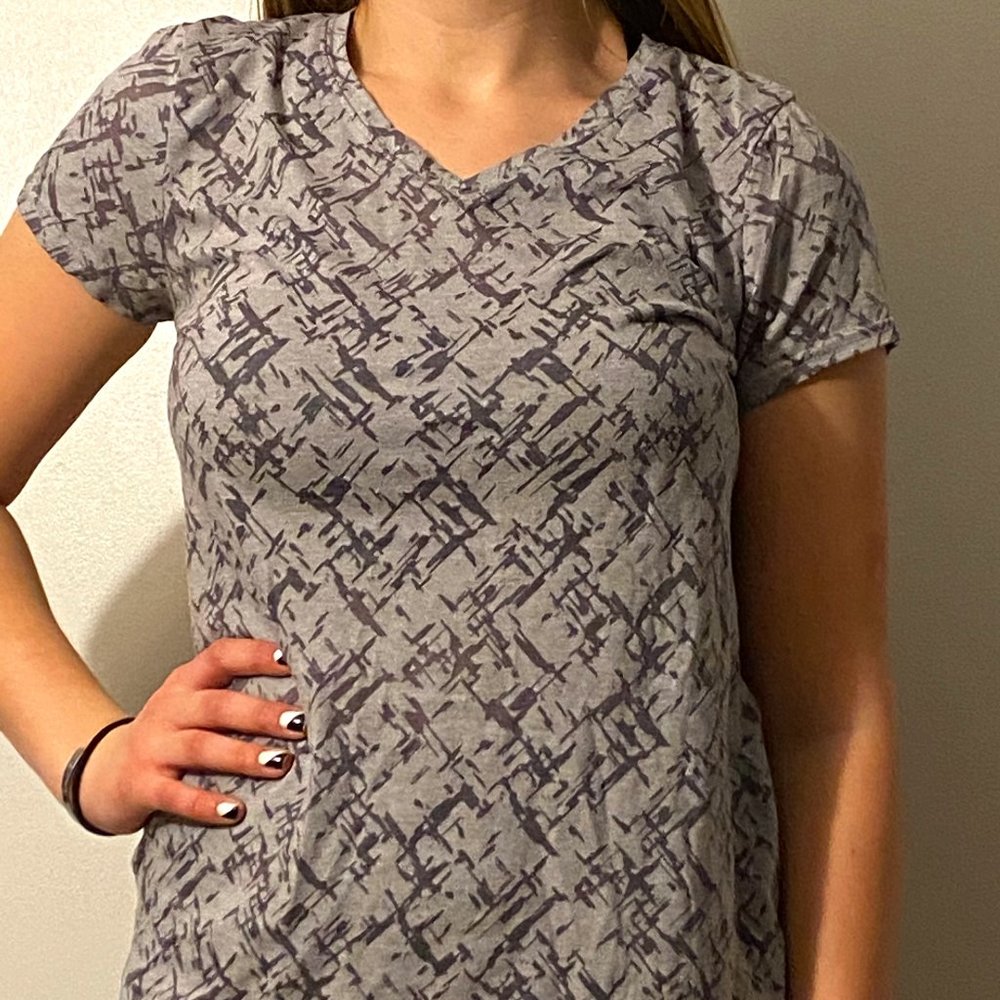 V-Neck with Mesh Cut-Outs